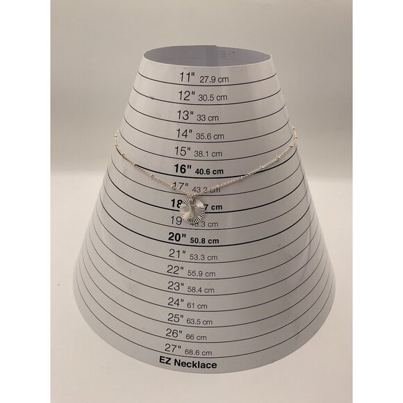 Initial J Pendant Necklace Silver Adjustable Chain - Picture 2 of 5